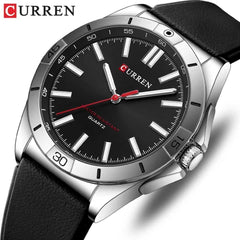 CURREN New Model CURREN Men's Analog Quartz Wrist Watches Simple Watches Silicone Band Luminous Wristwatch Business Men 8449 Fashion - Multicolor
