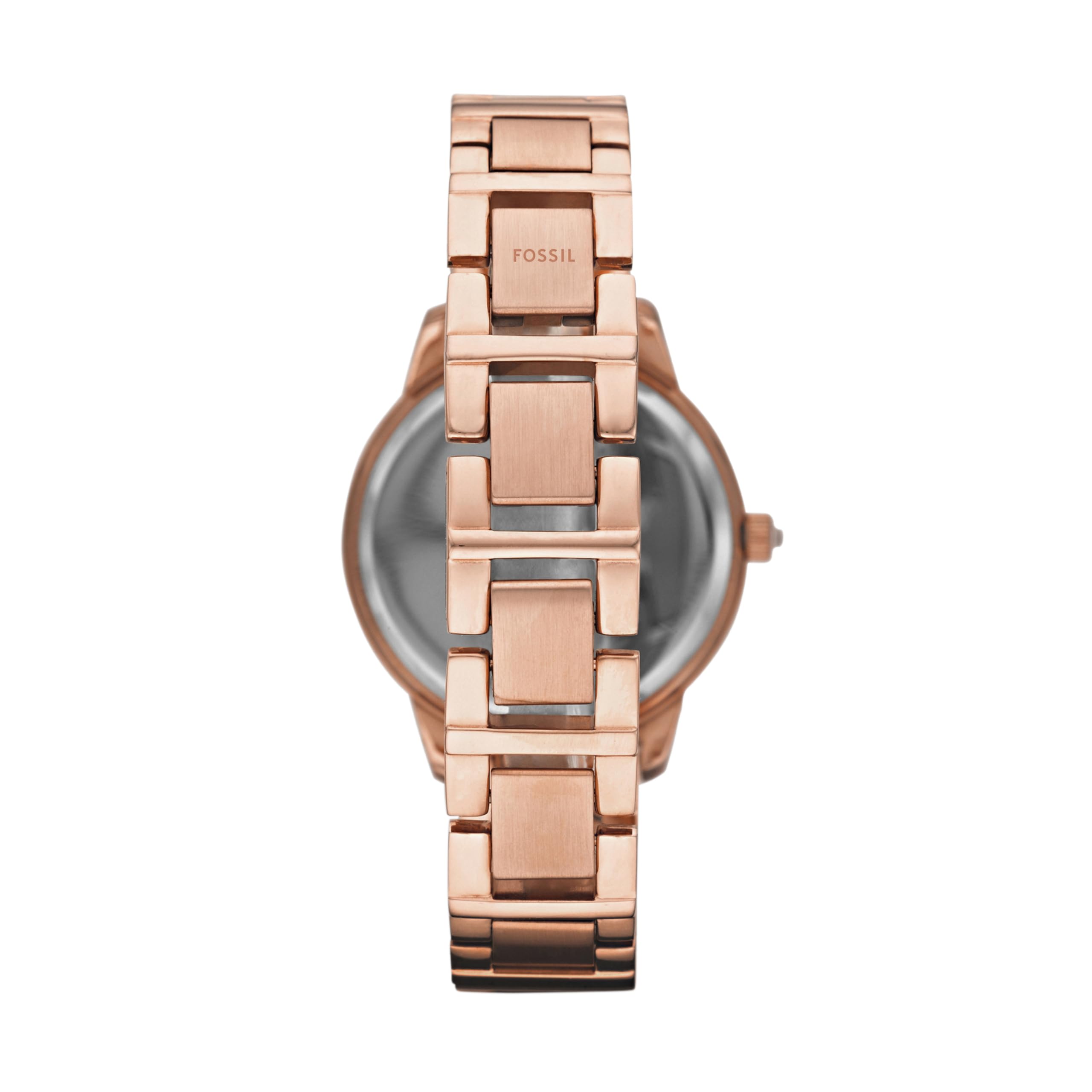 Fossil Jesse Women's Watch with Crystal Accents and Self-Adjustable Stainless Steel Bracelet Band Rose Gold