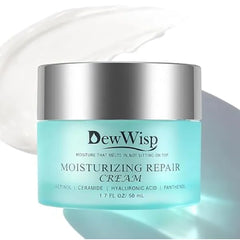 DewWisp Hydrating Face Cream with Retinol, Ceramides & Hyaluronic Acid, Lightweight Daily Moisturizer for Day & Night Use, 1.7 fl oz