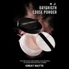 9g Loose Setting Powder, Waterproof Matte Finshing Powder, Face Makeup Powder for Women Girls, Lightweight Skin Finish Powder for Oil control(01)