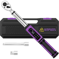 ANPUDS Digital Torque Wrench 3/8" Drive with High Precision, LED Display, Buzzer and Vibration Alerts for Bike, Motorcycle and Automotive Repair