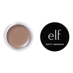 e.l.f. Putty Bronzer, Creamy & Highly Pigmented Formula, Creates a Long-Lasting Bronzed Glow, Infused with Argan Oil & Vitamin E, Feelin’ Shady, 0.35 Ounce (10 g) (Pack of 1)