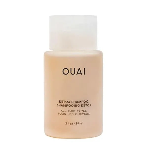 OUAI Detox Shampoo Travel Size Clarifying Shampoo for Build Up, Dirt, Oil, Product and Hard Water Apple Cider Vinegar & Keratin for Clean, Refreshed Hair Sulfate-Free Hair Care 3 oz