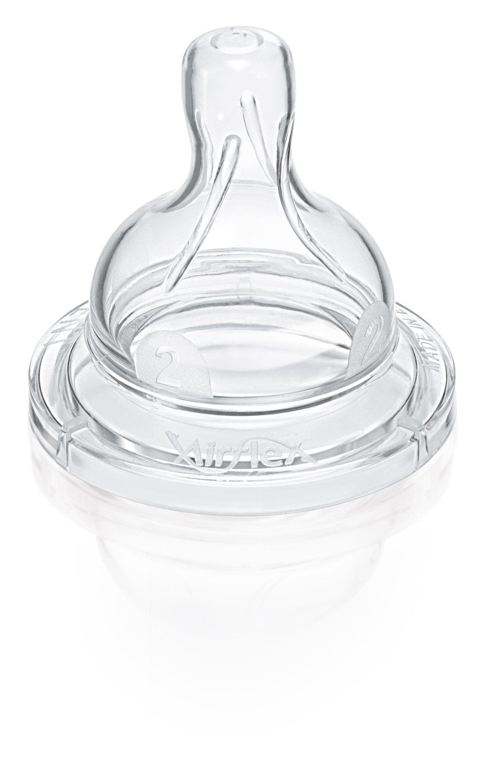 Avent Classic+ Silicone Airflex Teats Slow Flow 1 Month and Above Pack of 2