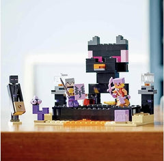 LEGO 21242 Minecraft The End Arena, Player-vs-Player Battle Playset, Action Toys for Kids, Boys & Girls 8 Plus Years Old, with Lava, Ender Dragon and Enderman Figures