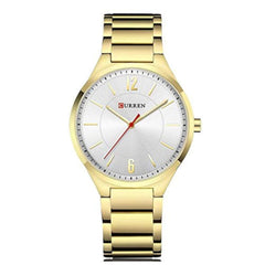 CURREN 8280 Male Quartz Watch Ultra-Thin Dial Stainless Steel Band Luminous Men Wristwatch Watches Relogio Masculino - GOLD