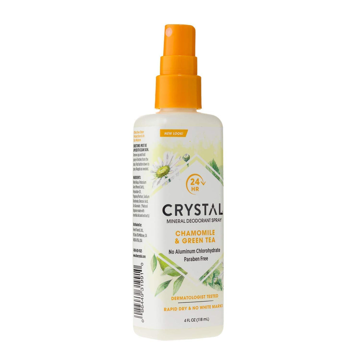 Crystal Essence Deodorant Spray 4 Ounce Chamomile/Green Tea (118ml)