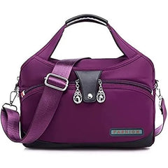 BETERE Women's Large Capacity Waterproof Anti-Theft Handbag  , Fashionable  Shoulder Bag with Multi Zipper Pockets for Travel