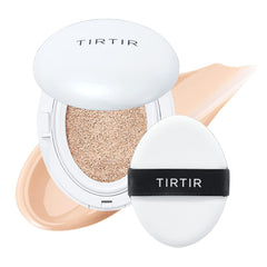 TIRTIR My Glow Cream Cushion | Natural Coverage, Hydrating, Dewy, Glow Finish, 24-Hours Long Lasting, Moisture barrier, Korean Cushion, Pack of 1 (0.63 oz.), 17C Porcelain