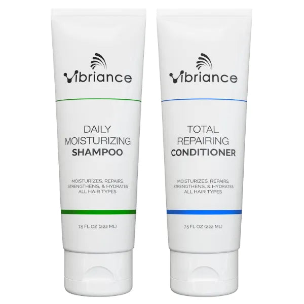 Vibriance Shampoo and Conditioner Set - Strengthening Wash Infused with Biotin for Dry, Damaged, Aging Hair - Deeply Hydrating, Moisturizing