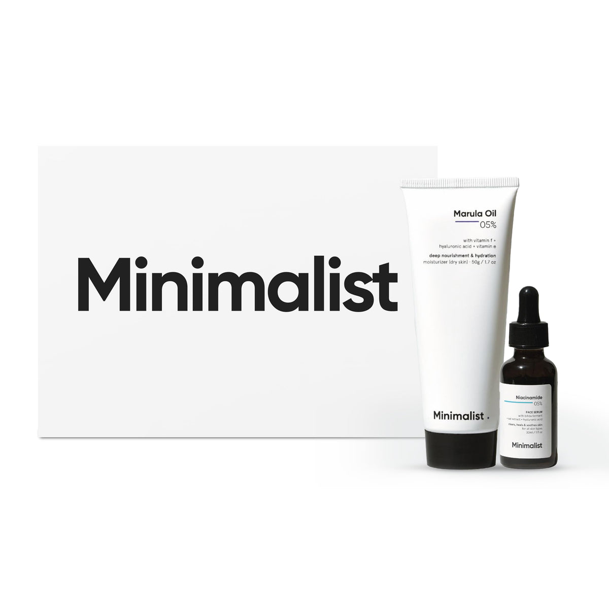 Minimalist Hydrating & Repairing Skincare Gift Set | Premium Gift Kit for Women & Men | Moisturizer & Serum Combo