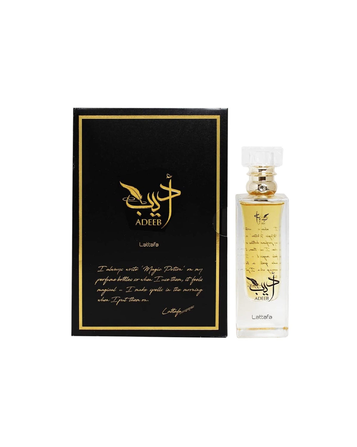 Lattafa Adeeb Long Lasting Refreshing Perfumes Imported From UAE Eau De Parfum 100 ml Classic Scent Unisex (Pack of 1)