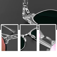 Joopin Polarized Semi Rimless Sunglasses Men Women, Classic Half Frame Sun Glasses UV Protection