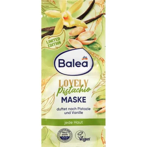 Balea Lovely Pistachio Face Mask 2 x 8 ml (16 ml / 0.53 fl oz)