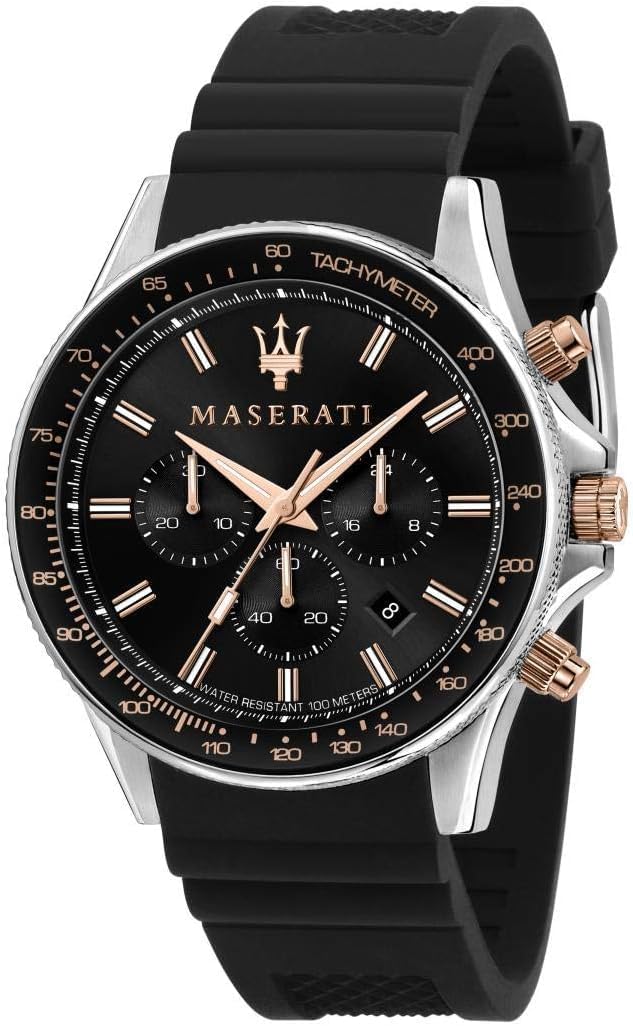 Maserati Men's Watch, SFIDA Collection, in Steel, Silicone - R8871640002 - Black