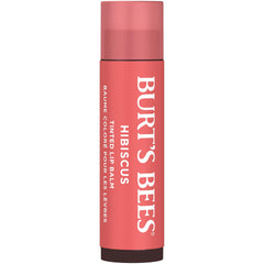 Burt's Bees Lip Balm, Tinted Moisturizing Lip Care for Women, for Dry Lips, 100% Natural, with Shea Butter, Hibiscus (2 Pack)
