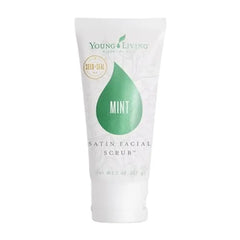 Young Living Satin Facial Scrub Mint 2 oz Gentle Exfoliation & Skincare Dead Skin Removal & Renewal Bright Complexion Suitable for All Skin Types
