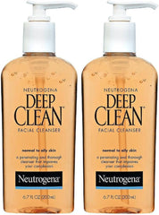 Neutrogena Deep Clean Facial Cleanser, Normal To Oily Skin, 6.7 oz, 2 pk