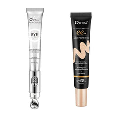 O'CHEAL Nature CC Cream with SPF 50+++ and Eye Cream with Vibrating Electric Massage Head