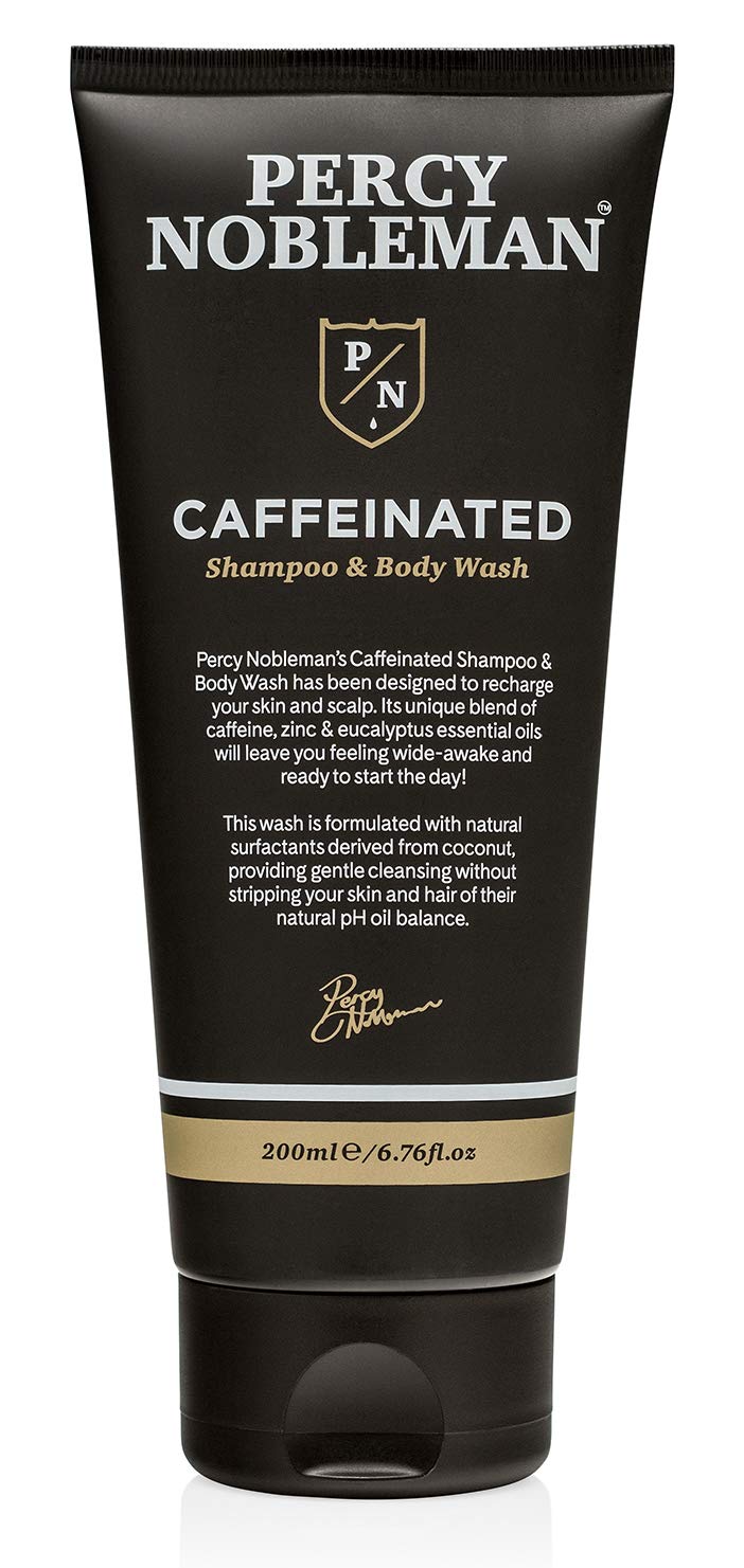 Percy Nobleman Caffeine Shampoo & Body Wash by, 98% Natural 200ml