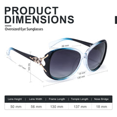 FIMILU Sunglasses for Women Trendy Polarized Sunglasses Oversized Big Sun Glasses Ladies Shades UV Protection