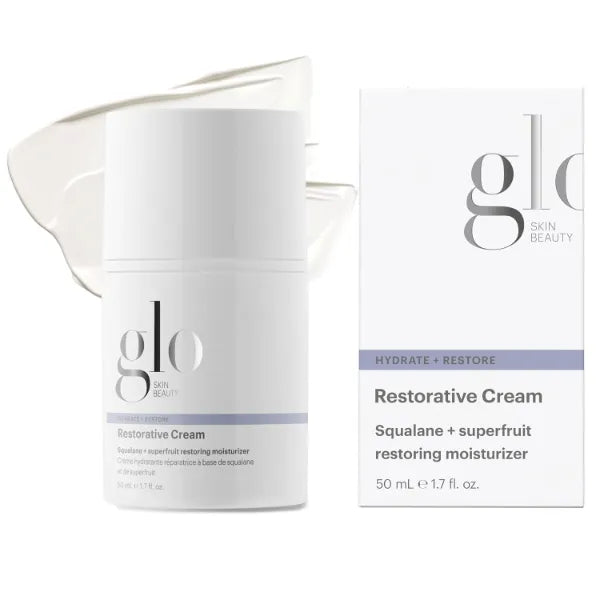 Glo Skin Beauty Restorative Cream – Hydrating Face Moisturizer with Resveratrol & Squalane