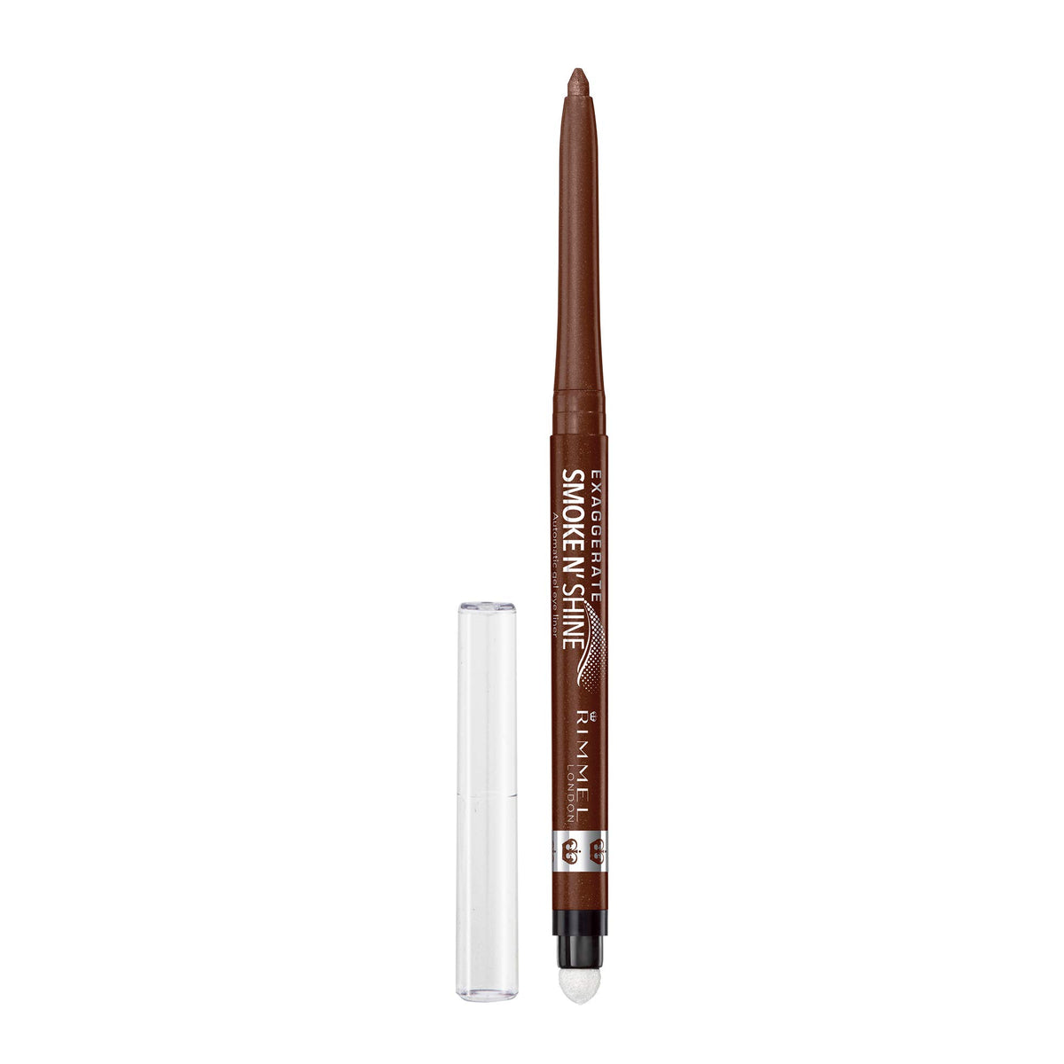 Rimmel London Exaggerate Smoke & Shine Longwear Gel Eyeliner, Flake-Free Formula, 002 Copper Bling, 0.01 oz