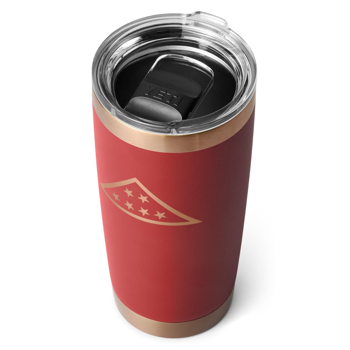 YETI Rambler 20 oz Tumbler, Stainless Steel, Vacuum Insulated with MagSlider Lid - Folds of Honor-Brick
