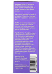 Advanced Clinicals Hyaluronic Acid Face Serum Anti Aging Face Serum Instant Skin Hydrator Plump Fine Lines Wrinkle Reduction 1.75 Ounce Multi