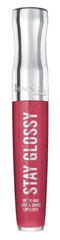 Rimmel Stay Glossy Lip Gloss - Non-Sticky and Lightweight Formula for Lip Color and Shine - 500 Rulebreaker, 18oz