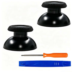 Black Replacement Thumbsticks for PS5 Controller Thumbsticks,Compatible with PS5 & PS4 Gaming Controller Joystick,with Repair Tools
