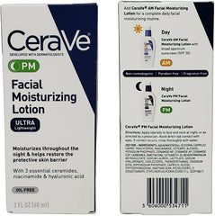 CeraVe Daily Moisturizing Lotion Bundle - AM & PM Facial Set, Sunscreen (2 oz) - 8 fl oz Total (4 Bottles)