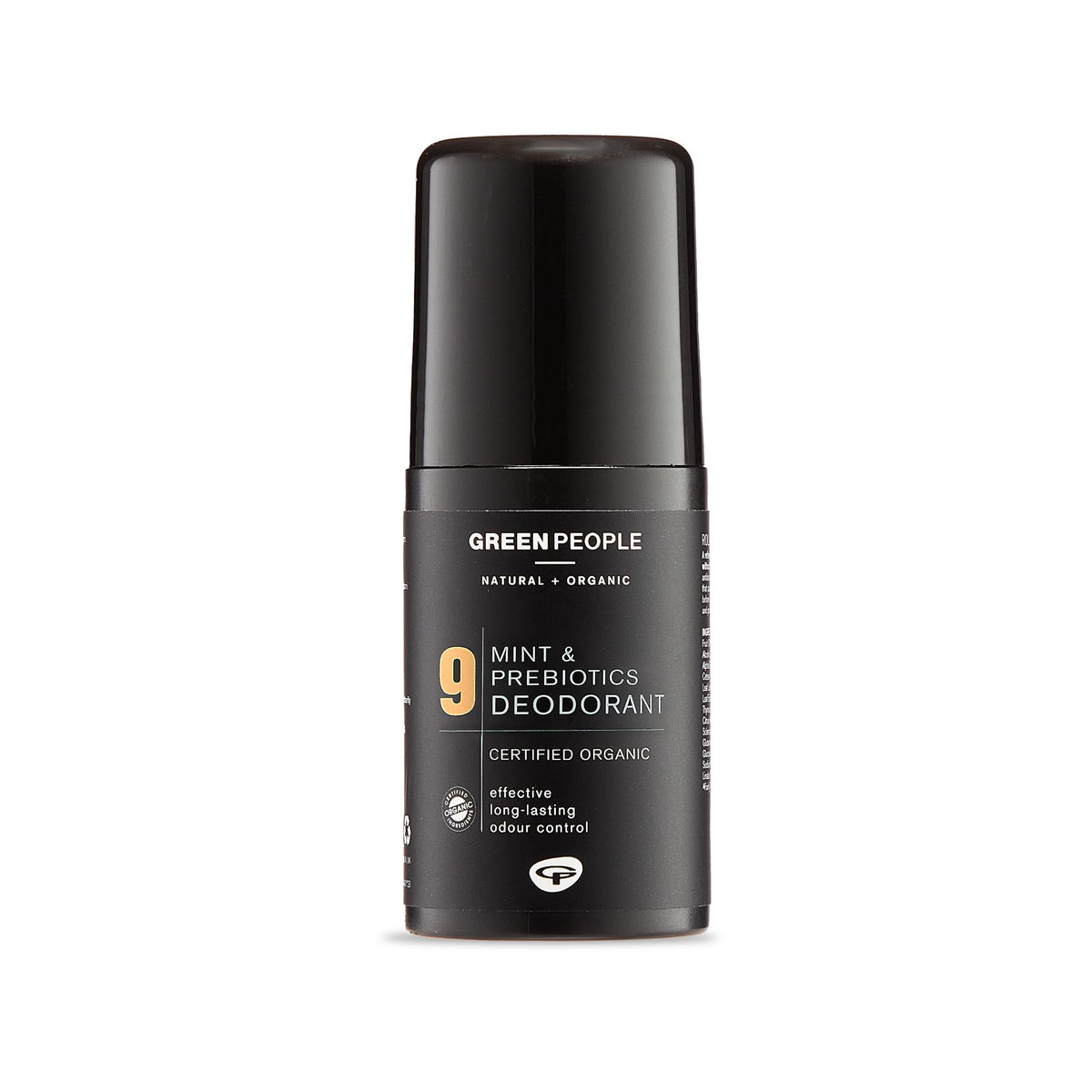 Green People For Men No. 9 Mint and Prebiotics Deodorant, Vegan, Organic & Cruelty Free, 75ml