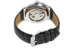 ORIENT RA-AK0704N Men's Bambino Version 8 Leather Band Grey Dial Multifunction Automatic Watch