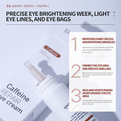 DEleventh Korean Brand Caffeine Repair Eye Cream 20g / Anti-wrinkle, Reduces Puffiness and Dark Circles, Hydrates, Firms Delicate Skin and Smoothes Fine Lines for a Refreshed Look