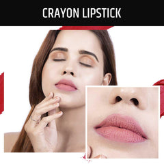 Insight Cosmetics Mega Last Crayon Lipstick |Matte Finish |Lightweight Lipstick |Lasts For 8Hrs |Nourishes Lips & Great For Daily Use |Highly Pigmented(LL05-01)