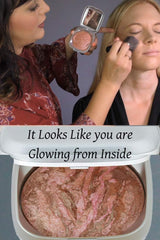 Baked Mineral Makeup Healty Blush with Botanical Extracts (Berry Swirl) Made in USA. Highlighter Makeup