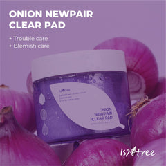 ISNTREE Onion Newpair clear pad 250ml 8.45 fl.oz for blemish care soft texture pad