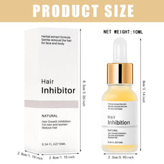 Meanju Hair Growth Inhibitor Serum, Natural Hair Remover, Hair Removal for Face, Armpits, Legs and Arms, for Long-Term Smooth Skin and Easy Hair Growth Management