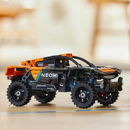 LEGO Technic NEOM McLaren Extreme E Race Car Toy For Kids, Boys & Girls Aged 7+ Years Old who Love Model Cars, Off-Road Pull-Back Racing Vehicle Set, Birthday Gift Idea 42166