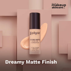 Pilgrim Medium Classic Nude Serum Liquid Foundation, Matte & Poreless,30 ml | Foundation for face make up infused |Water-Resistant,All Day Coverage|All Skin Types