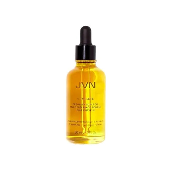 JVN Pre Wash Scalp Oil & Hair Treatment Oil, Pre Shampoo Dry Scalp Treatment, Scalp Cleansing Oil for All Hair Types, Sulfate Free (1.7 Fl Oz)