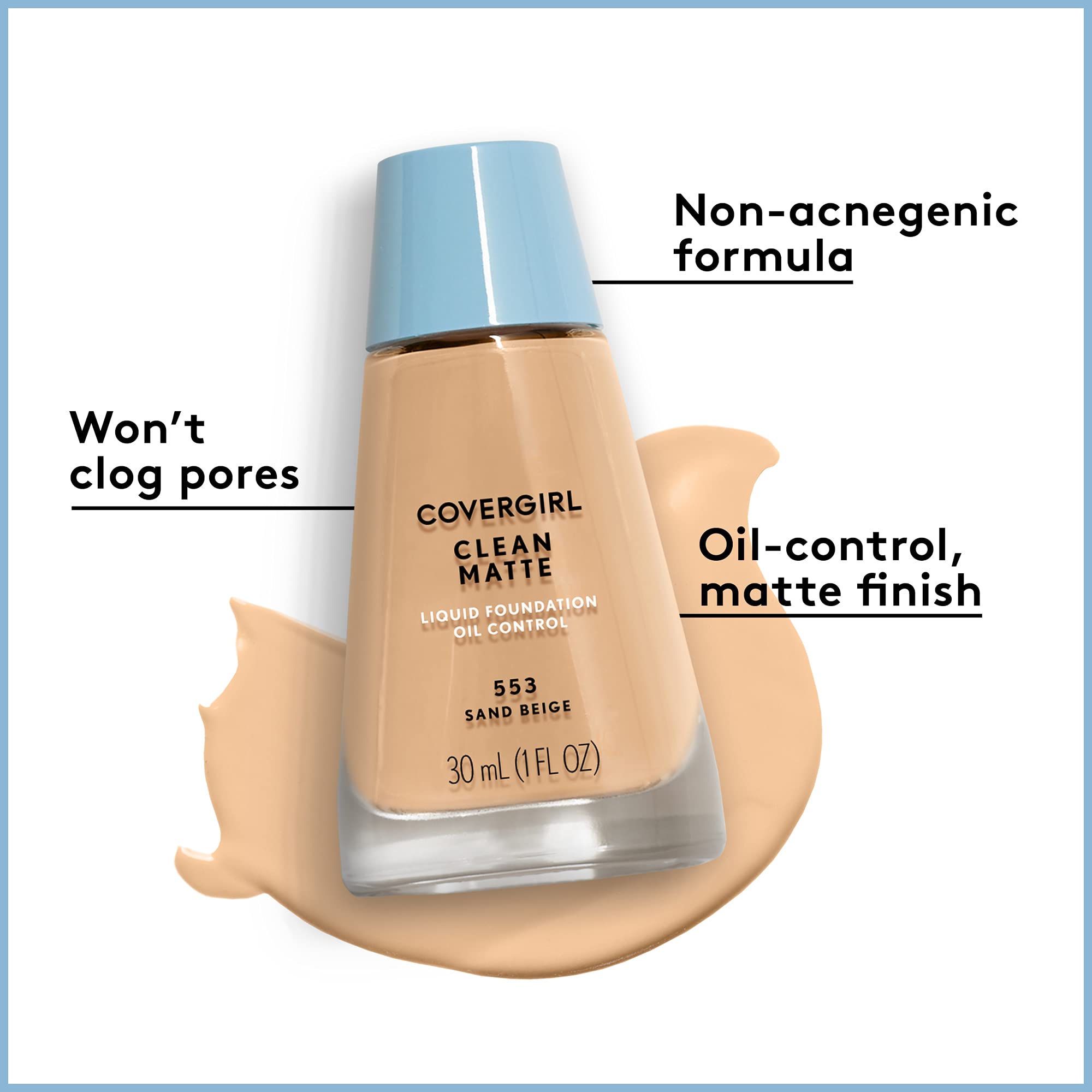 CoverGirl Clean Oil Control Liquid Makeup, Natural Beige [54