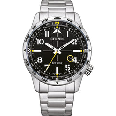 Citizen Men Analogue Eco-Drive Watch with Stainless Steel Strap BM7550-87E, Silver, Standard Size, Bracelet