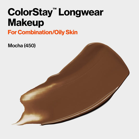 REVLON (30ml, Mocha) - Colorstay SPF 15 Makeup Foundation for Combination/Oily Skin, Mocha, 30ml