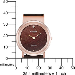 Citizen Women's Analogue Eco-Drive Watch with a Leather Band