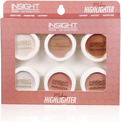 Insight Cosmetics Glitter Makeup Highlighter Pallate, Pack of 6, 3.5 gm