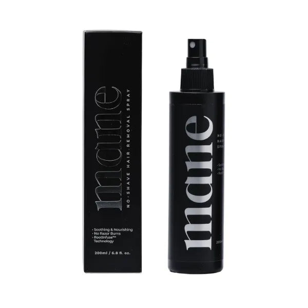 Mane No Shave Hair Removal Spray for Men Painless Depilatory Spray for Chest Back Legs and Groin Area