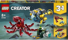 LEGO Creator 3in1 Sunken Treasure Mission 31130 Building Blocks Toy Set; Toys for Boys, Girls, and Kids (522 Pieces)