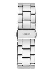 Guess Factory Silver-Tone Logo Analog Watch